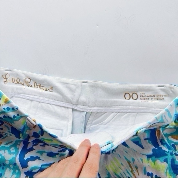 Lilly Pulitzer The Callahan Stretch Shorts Salty Seas - Picture 4 of 4